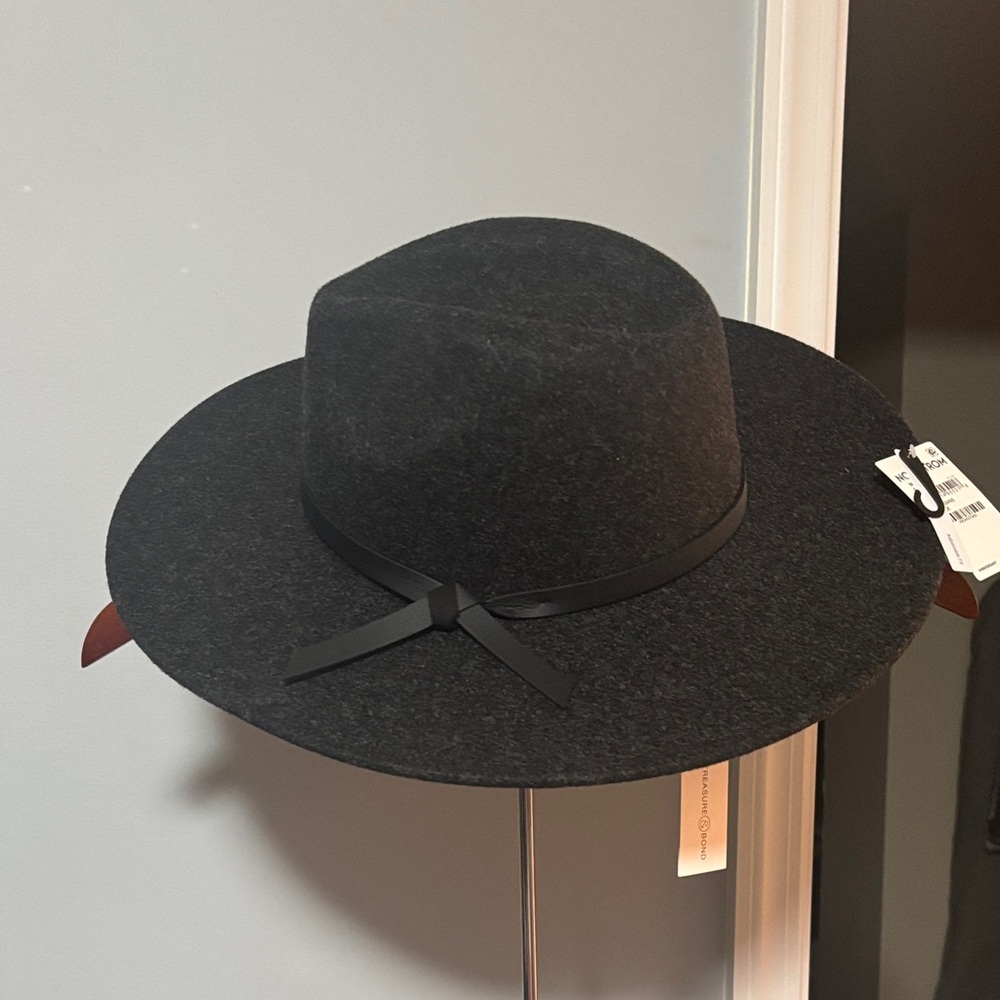 Treasure & Bond Black Wide-Brim Hat Nordstrom